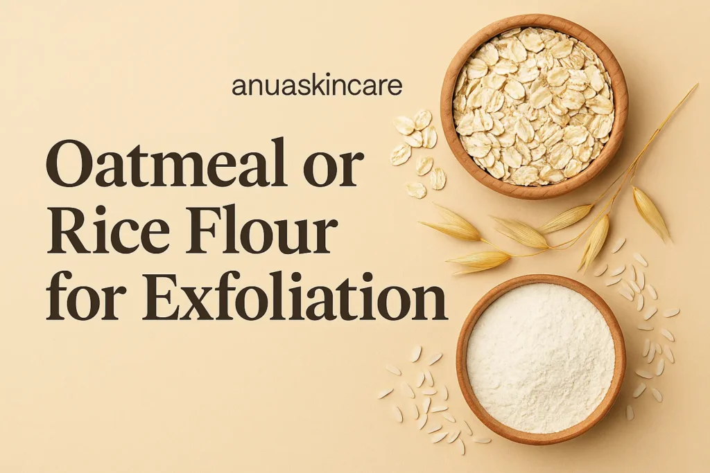 oatmeal or rice flour for exfoliation