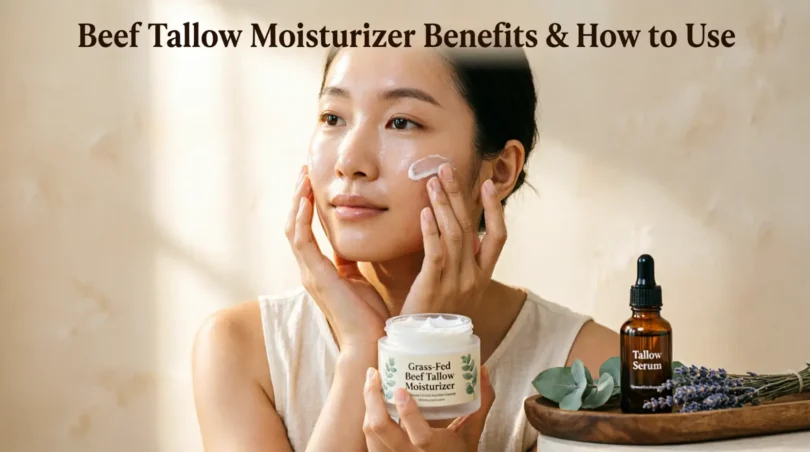 beef tallow moisturizer benefits & how to use