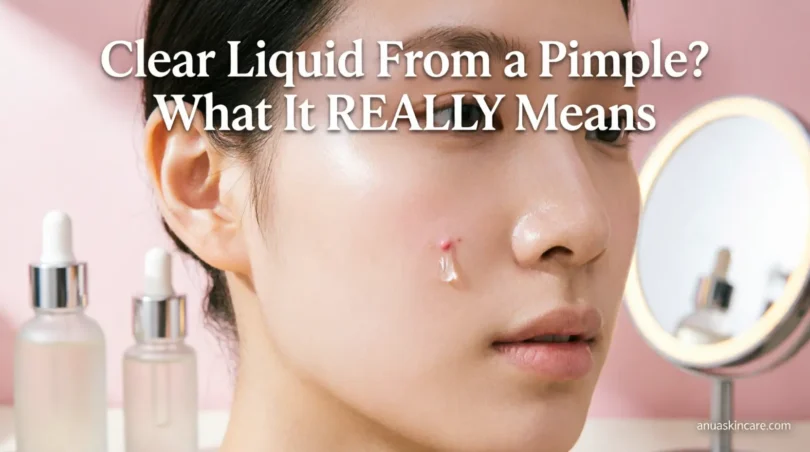 clear liquid from a pimple what it really means