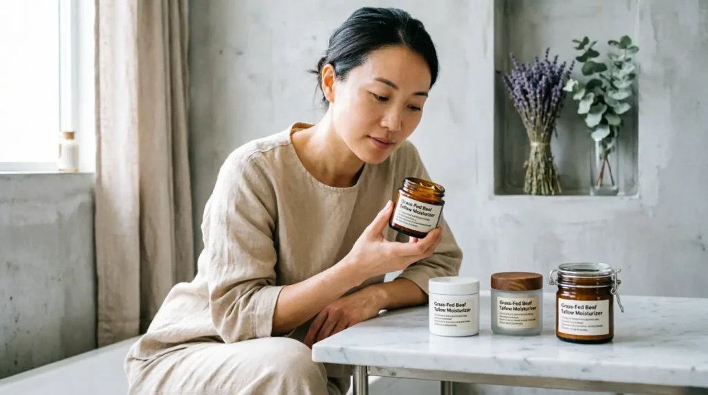 how to choose a good beef tallow moisturizer