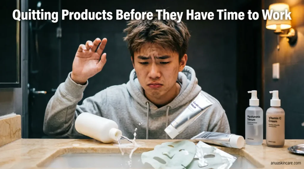 quitting products before they have time to work