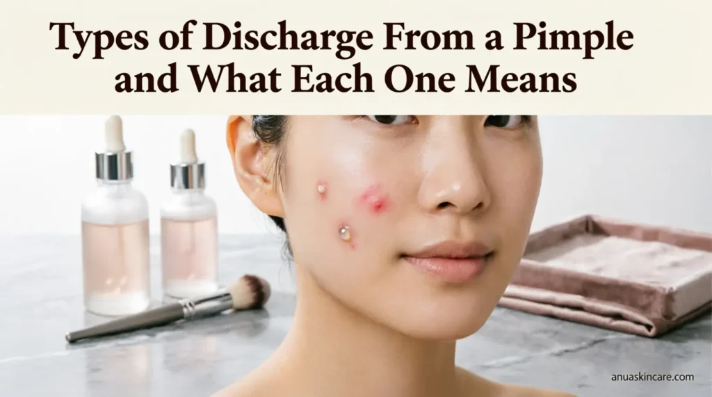 types of discharge from a pimple and what each one means