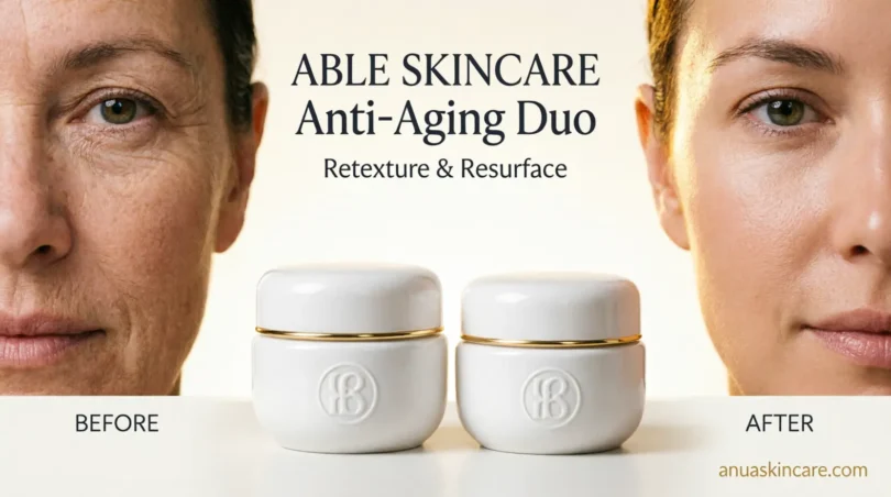 able skincare anti-ageing duo moisturizer – retexture and resurface