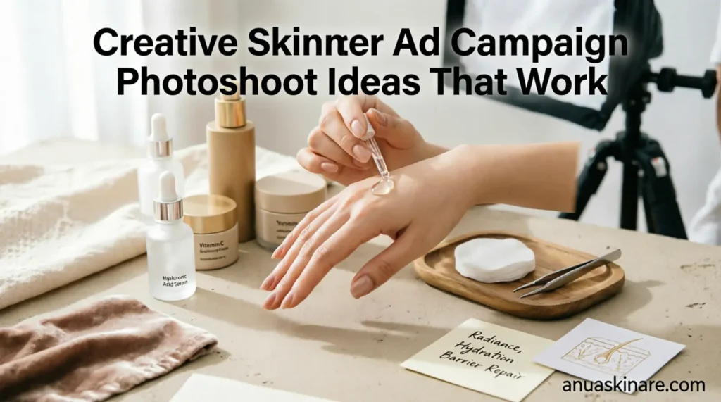 creative skincare ad campaign photoshoot ideas that work