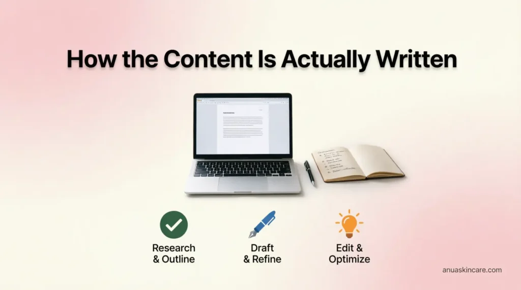 how the content is actually written