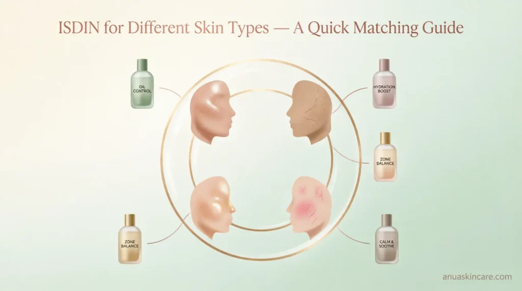 isdin for different skin types — a quick matching guide