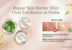 repair skin barrier after over exfoliation at home