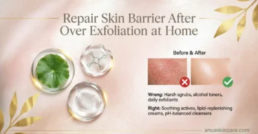 repair skin barrier after over exfoliation at home