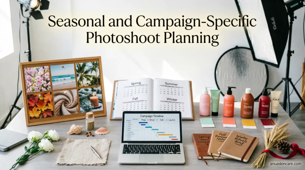 seasonal and campaign-specific photoshoot planning
