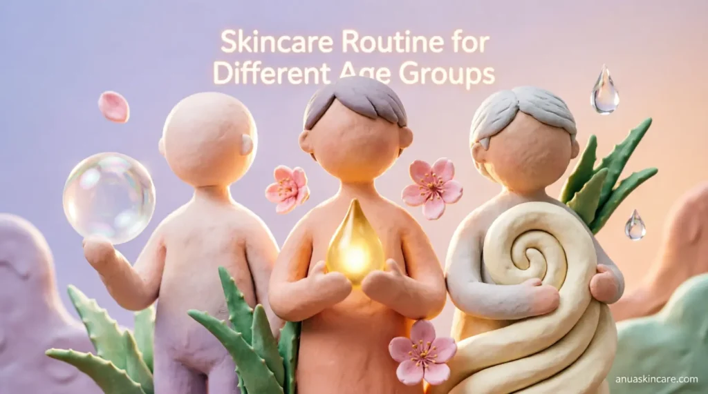 skincare routine for different age groups