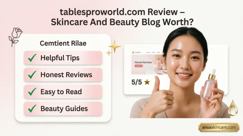 tablesproworld com review – skincare and beauty blog worth