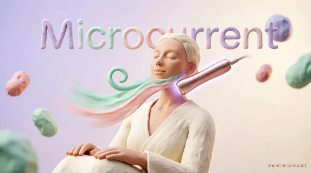 the proper procedure when using a microcurrent device