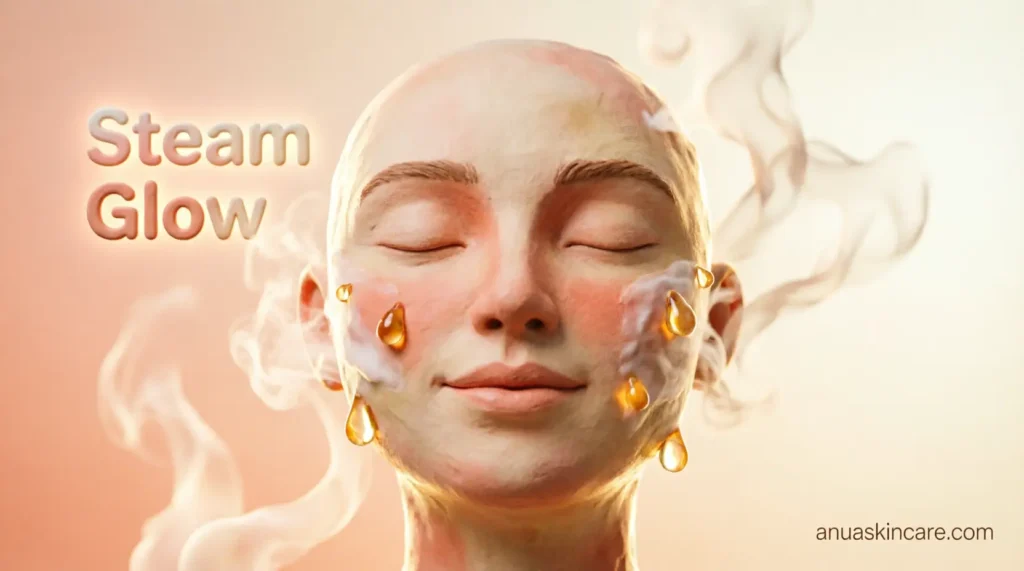 using hot water to wash your face