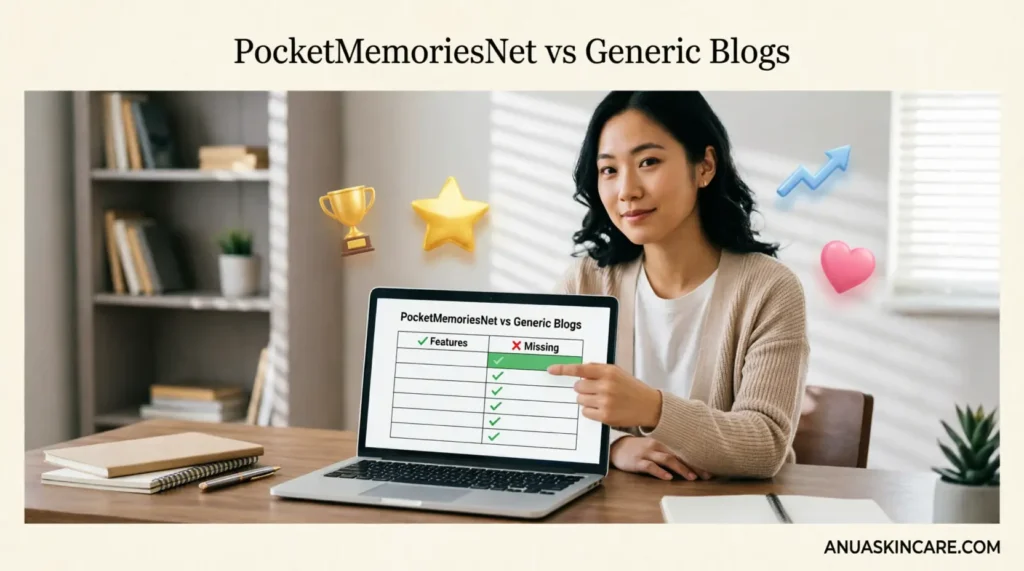 what pocketmemoriesnet does better than most general blogs